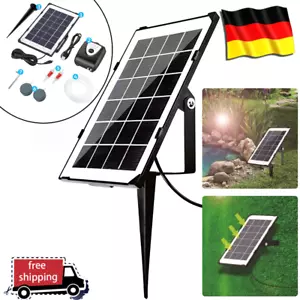 Solar Sauerstoffpumpe Teichbelüfter Solar pumpe Gartenteich Aquarium Luftpumpe - Bild 1 von 11