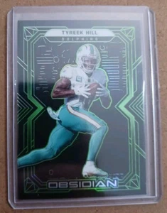 2022 Panini Obsidian Football Tyreek Hill #78 Electric Etch Green /50 Fins Up! - Picture 1 of 2