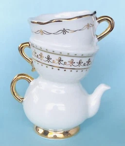 Kate Aspen Tea Time Whimsy Ceramic Bud Vase Party Decorations Centerpiece 4” - Picture 1 of 4
