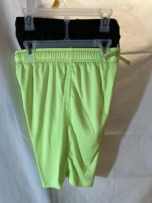 Paquete de 2 pantalones cortos deportivos de gimnasio Dri-works para niños talla XL (14-16) negros y verdes NUEVOS CON ETIQUETAS Foto 1 de 4