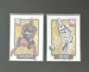 2013-14 Panini Elite Karl Malone & Dan Issel /999 HOF Rare - Picture 1 of 1