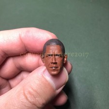 Painted 1/12 America President Barack Hussein Obama Head Sculpt for 6" Figure
