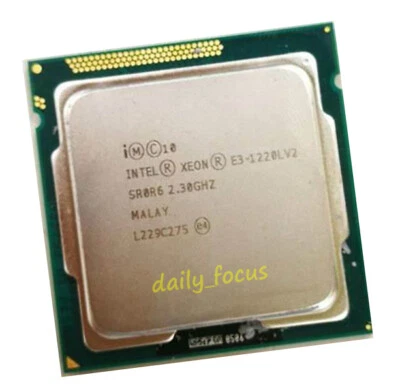 Intel Xeon E3-1220l V2 2.3 GHz LGA1155 2 cores 4 t SR0R6 CPU Processor 3 MB - Image 1 of 4