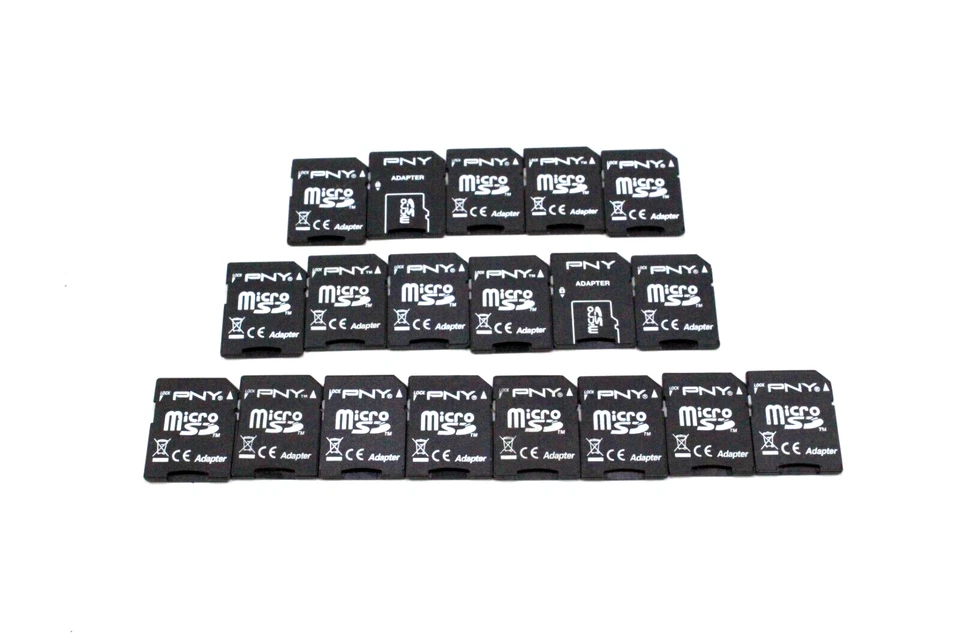 Lote de 19 adaptadores PNY Micro SD microSD a SD SDHC SDXC solamente Foto 1 de 4