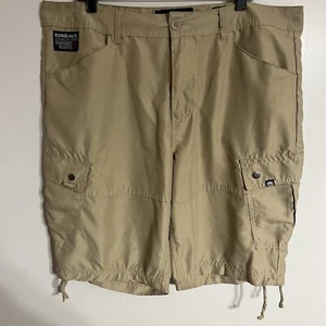 Ecko Unltd. Shorts Mens 38 Khaki Ripstop Cargo Baggy Outdoors Casual Y2k Pocket - Picture 1 of 13