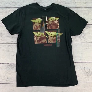 Camiseta Hombre Star Wars Talla M Negra Mandalorian Baby Yoda Nueva Con Etiquetas - Imagen 1 de 5