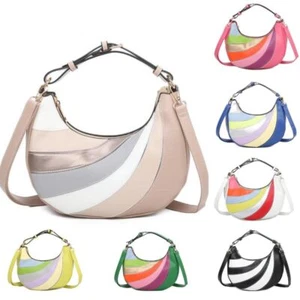 Nuevo Bolso Bandolera Bolso de Hombro Hobo Shopper Multicolor Forma Redonda para Mujer - Imagen 1 de 12