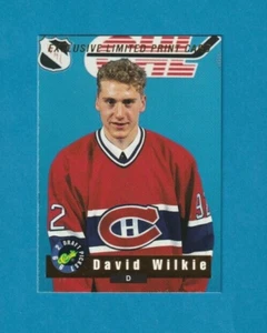 1992 Classic Draft Picks LIMITED PRINT RUN Insert # LP7 David Wilkie MONTREAL - Picture 1 of 2