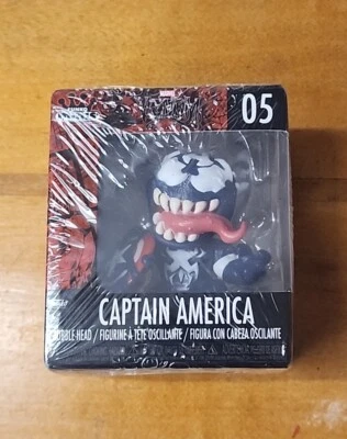 CAPTAIN AMERICA Bobble-Head Figure FUNKO Minis MARVEL Venom #5  NEW IN BOX - Image 1 of 4