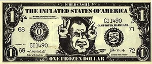 1972 1 $ & 2 $ DOLLAR ZERTIFIKATE GEGEN NIXON REPUBLIKANISCHE PRÄSIDENTSCHAFTSKAMPAGNE - Bild 1 von 4