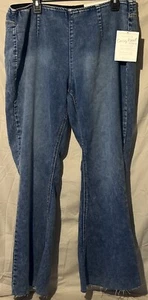 Eat 1946 Denim Ladies Hi-Rise Flared Jeans 16WP Stretch Waist New W Tags - Picture 1 of 6