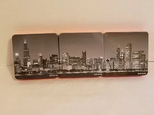 Fannie May Chocolate Tin Chicago Skyline 3 Tins - Empty - Picture 1 of 9