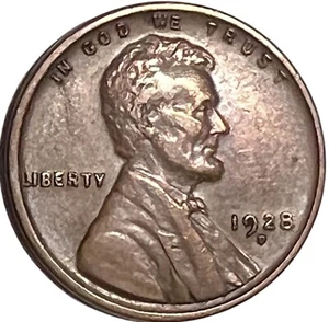 1928 (D ) Lincoln Cent Wheat Coin Penny BN Choice #231 “JG Coins” - Picture 1 of 4