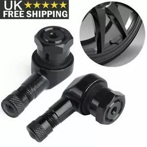 2Pcs Set Motorcycle Motorbike 90 Degree Angle Wheel Tire Stem Tubeless Valve UK - Picture 1 of 13