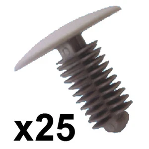 25x clips de recorte de abeto gris - agujero de 9-10 mm - cabeza de 24 mm - Imagen 1 de 1