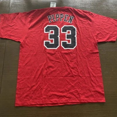 Chicago Bulls NBA L Scottie Pippen Baloncesto Envío Rápido Adidas Camisa Nueva L Foto 1 de 3