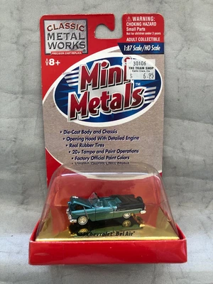 CLASSIC METAL WORKS 1955 Chevrolet Bel Air Green/Black 1/87 HO #30106 ***NEW*** - Image 1 of 4