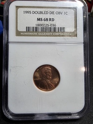 1995 Lincoln Memorial    **Doubled Die Obverse**  NGC MS68RD   - Image 1 of 4