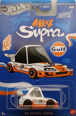 Hot Wheels Silver Series '94 Toyota Supra Noppo Gulf Racing 5/5 2025 JCB65-ND510 - Imagen 1 de 4