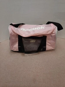 Reebok Women’s Large Light Pink & Black Gym Travel Duffle Bag Sports Workout - Picture 1 of 10