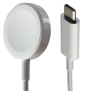 Apple Watch Magnetisches Schnell Ladegerät auf USB-C Kabel 1m / 3,3 Fuß - Weiß (A2652) - Bild 1 von 1