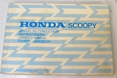 HONDA Scoopy Scooter Owners Handbook 1980s #NR 51 SH5.000 Multi Lang - Image 1 of 4