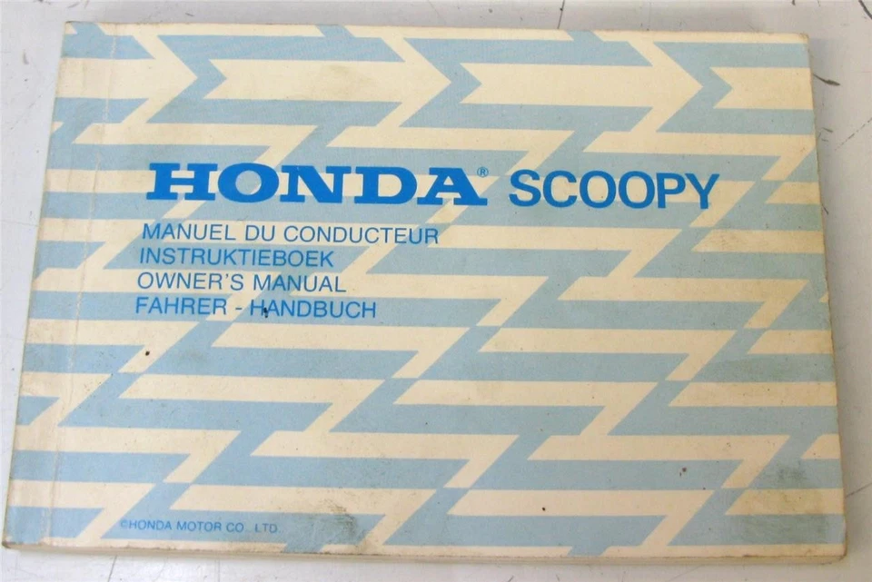 HONDA Scoopy Scooter Owners Handbook 1980s #NR 51 SH5.000 Multi Lang - Image 1 of 4