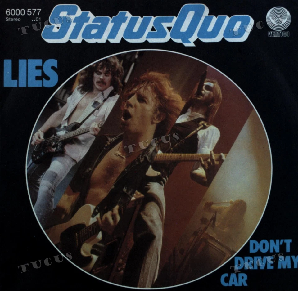 Status Quo - Lies / Don't Drive My Car 7in 1980 (VG+/VG+) '* - Image 1 of 1