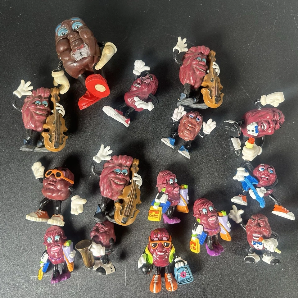 Vintage 80's California Raisins PVC Figures Lot of 15 Nostalgic Toys Collectible - Image 1 of 1