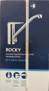 EMMEVI *ROCKY* EINHEBEL-SPÜLTISCHARMATUR MIT GERÄTEANSCHLUSS CHROM *NEUWARE OVP* - Bild 1 von 4