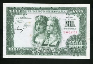 tu_bazar BILLETE 1000 PESETAS SERIE Y 1957 EBC - - Imagen 1 de 2