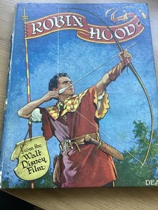 ROBIN HOOD From the Walt Disney Film Vintage Dean Hardback Book (1952) - Picture 1 of 11