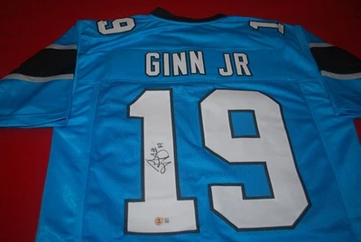 TED GINN JR 卡罗莱纳黑豹队签名球衣贝克特见证 1W548284 — 第 1/4 张图片