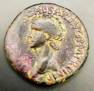 IMPERIO ROMANO. CLAUDIO. AÑO 41/54 D.C.  AS. PESO 11 GR - Picture 1 of 2
