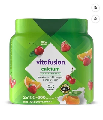 Gomitas Vitafusion Calcio + Vitamina D3, Hueso, Soporte para Dientes (200) Foto 1 de 4