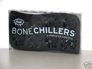NUEVO EN CAJA CALAVERAS Y CROSSBONES DECORACIÓN FIESTA HALLOWEEN BANDEJA CUBO DE HIELO MOLDE NUEVO - Imagen 1 de 1