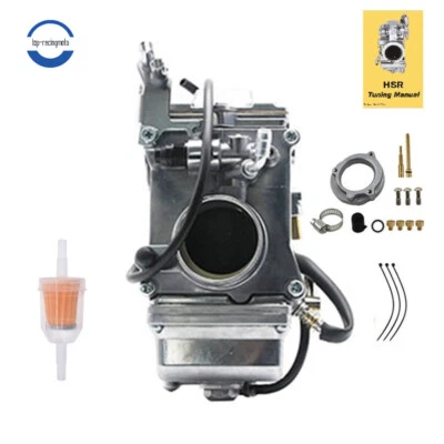 Carburador de carburador para Harley HSR 42 HSR42mm Evo Dyna doble cámara Evo Electra Glide Foto 1 de 4