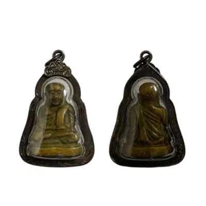 Phra LP Ngern pin niyom colgante Wat Bangklan templo Buda tailandés amuleto - Imagen 1 de 3