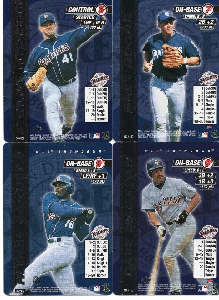 MLB SHOWDOWN 2000 1ST EDITION SAN DIEGO PADRES  $.99 YOU PICK THE CARD $1 S/H!  - Image 1 of 1