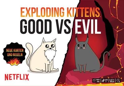 Exploding Kittens: Good vs. Evil [Grundspiel] - Bild 1 von 4