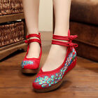 Womens Chinese Embroidered Shoes Flower Mary Jane Floral Handmade New Cloth