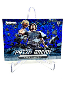 Amen Thompson Prizm Break Blue Shimmer #/19 2023-24 Prizm Draft Picks RC Rookie