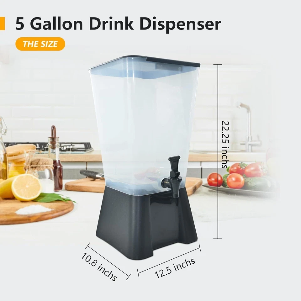 Contenedor ponche té helado dispensador de bebidas CMI de 3/5/7 galones Foto 1 de 4