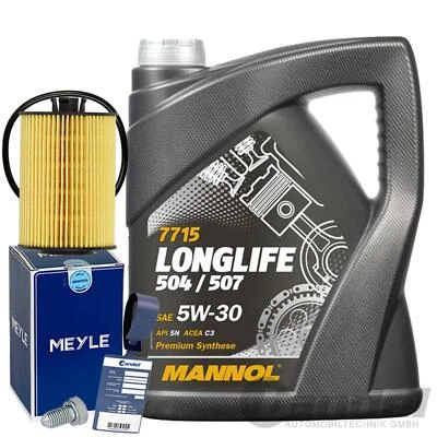 MEYLE ÖLFILTER+MANNOL 5W30 für 2.0 TDI AUDI A3 A4 VW CADDY GOLF 7 T6 TOURAN 5T
