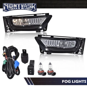 New Fit For 2013-2015 Honda Accord Sedan Smoke Front Bumper Fog Lights W/ Bulbs - Bild 1 von 12