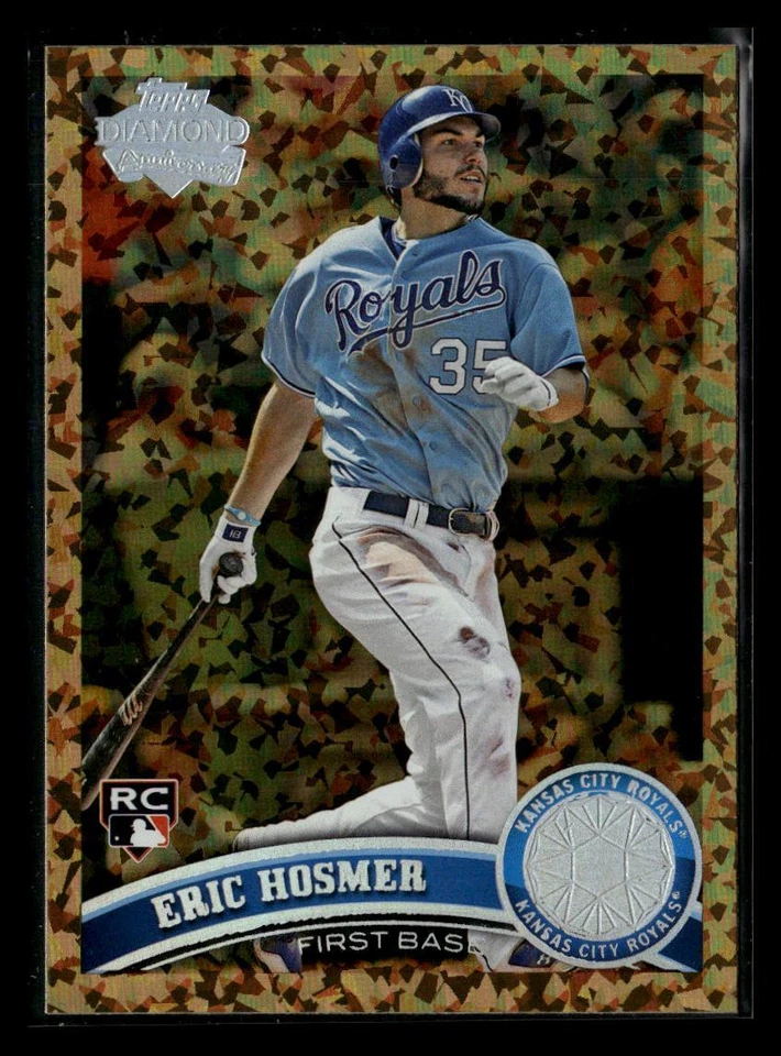 2011 Topps Update #US155 Eric Hosmer Cognac Diamond Anniversary - Image 1 of 2