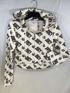 Neu ohne Etikett Juicy Couture Crown kurze Jacke Hoodie Größe XS - Bild 1 von 5