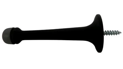 Baldwin 4050.190 Satin Black-Polished 1 Piece 3.75 Inches Fender Door Chock - Image 1 of 2