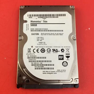 ST500LT012 P/N: 9WS142-188 F/W: 0001SDM1 WU W0V Seagate 500GB - Image 1 of 2