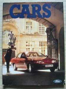 FORD CAR RANGE Sales Brochure Mid Aug/Sept 1986 #FA221/117 ESCORT Orion CAPRI ++ - Picture 1 of 4